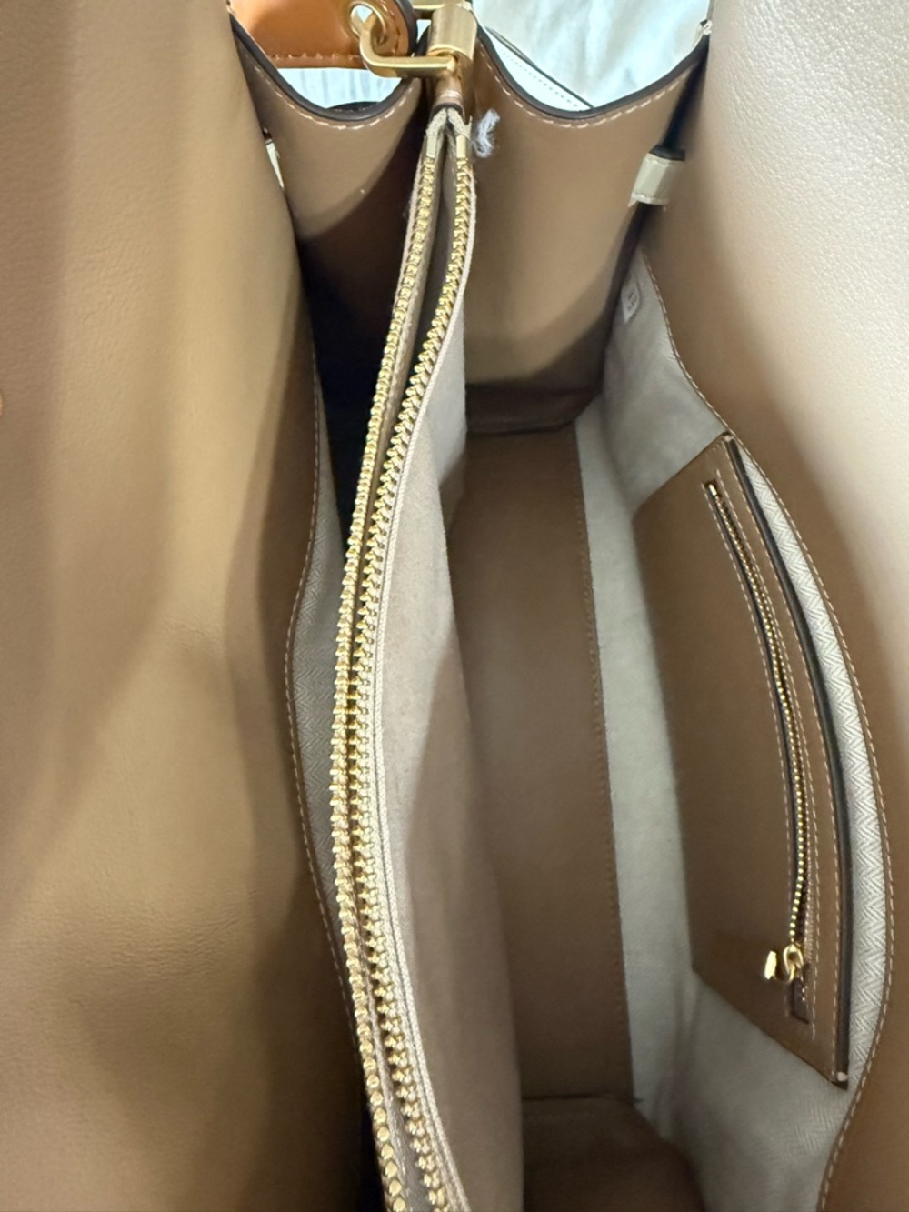 Tory Burch Buttermilk Woven Lee Radziwill double Bag - Picture 9 of 13